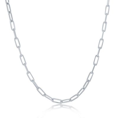 Paperclip 16" Chain 2.8mm in Sterling Silver
