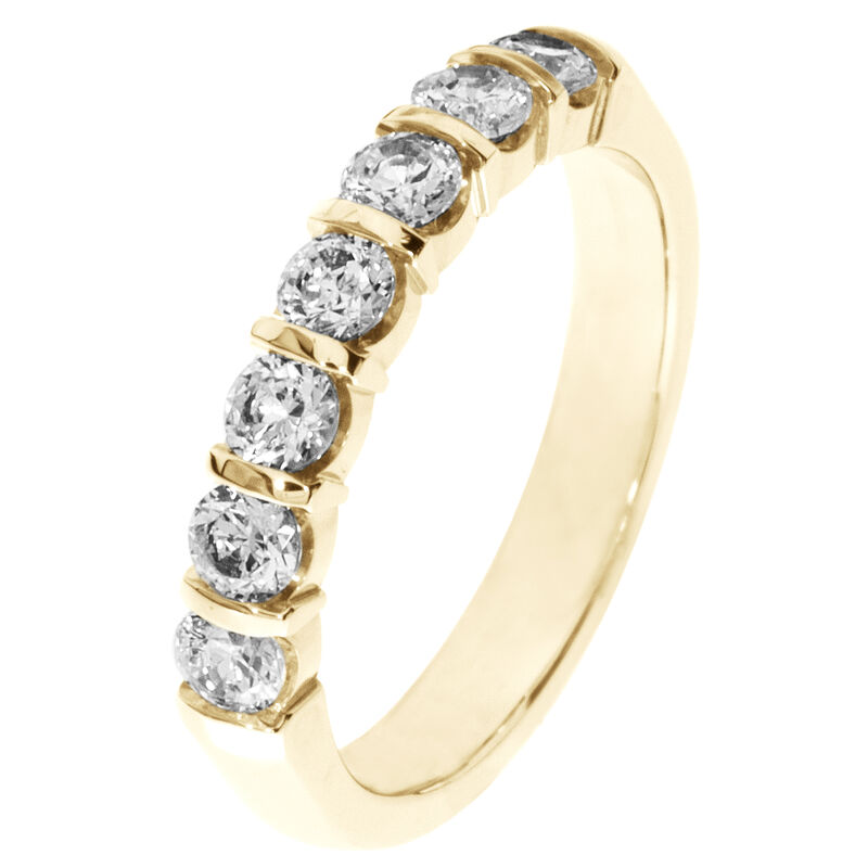7-Stone Diamond Band 3/4ctw. (F-G, VS1-2) 14K Yellow Gold image number null