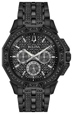 Bulova Men's Black Octava Watch 98C134