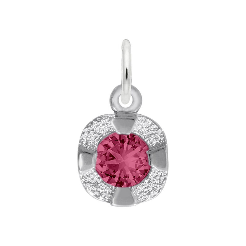 January Birthstone Petite Charm in 14k White Gold image number null