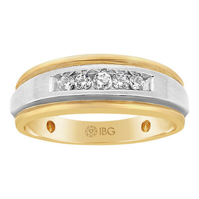 IBGoodman 5-Stone 1/4ctw. Diamond Ring in 14k Two-Tone Gold