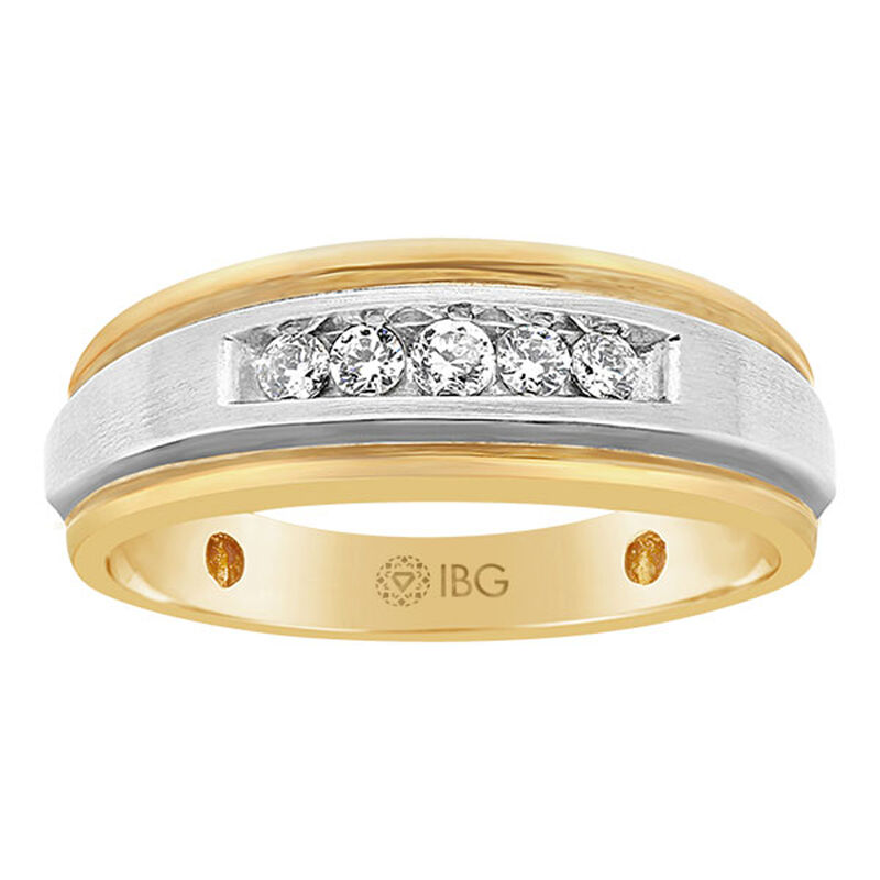 IBGoodman 5-Stone 1/4ctw. Diamond Ring in 14k Two-Tone Gold image number null
