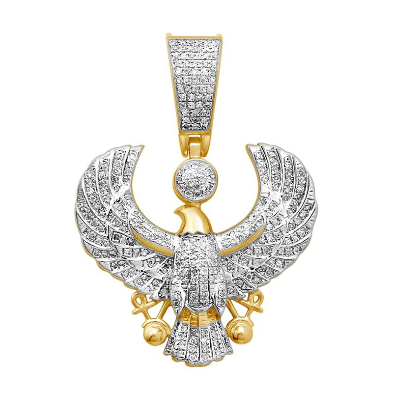 Men's Diamond Eagle Pendant 5/8ctw. in 10k Yellow Gold image number null