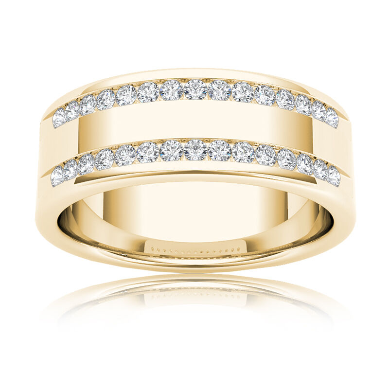 Men's Diamond ½ Carat Band in 14k Yellow Gold image number null