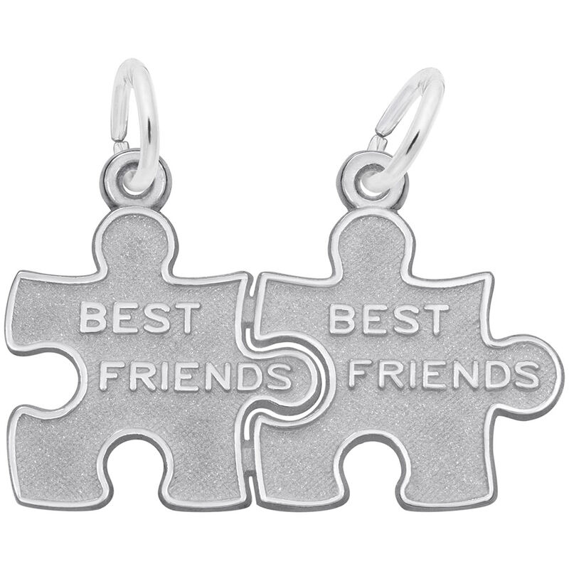 Best Friend Puzzle Charm in Sterling Silver image number null