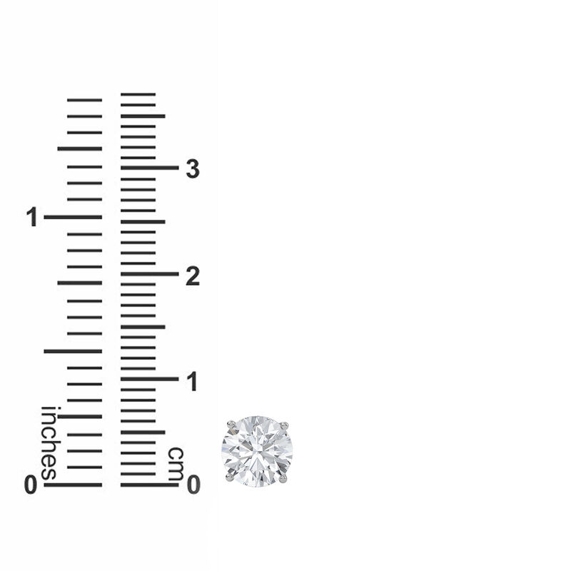 Brilliant-Cut 2ctw. Lab Grown Diamond Stud Earrings in 14k White Gold image number null