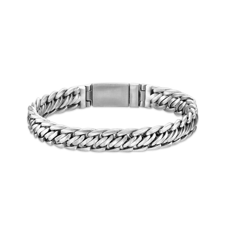 Fancy Link Bracelet in Stainless Steel image number null