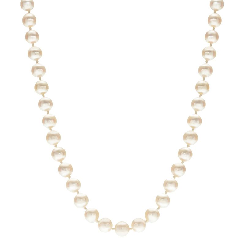 Freshwater Pearl 16" Necklace & Stud Set 4-4.5mm in Sterling Silver image number null