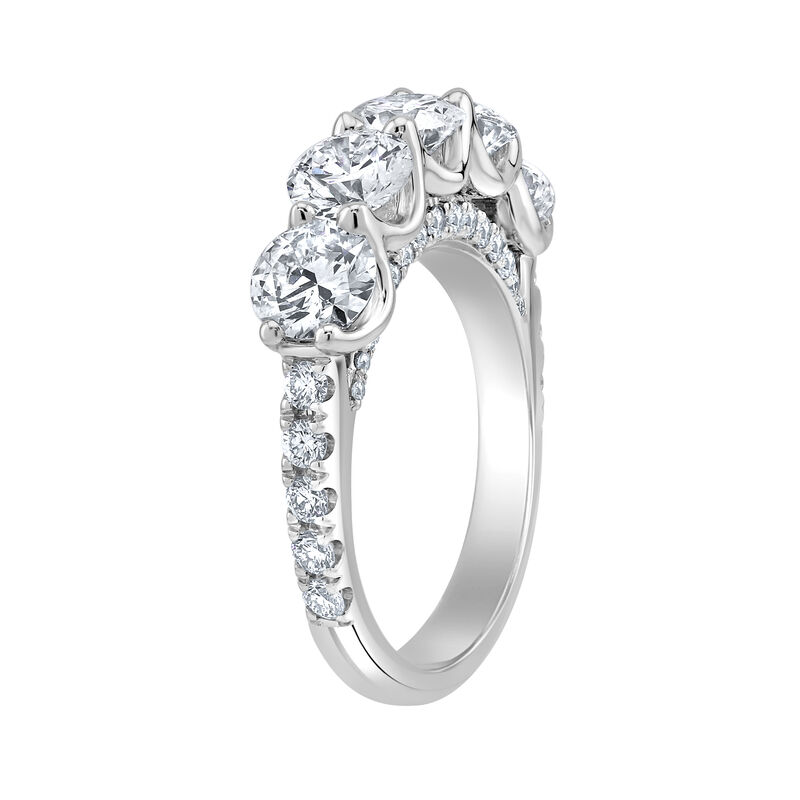 Lab Grown Diamond 2 1/2ctw. 14k White Gold Anniversary Ring image number null