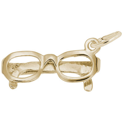 Eyeglasses Charm in 14K Yellow Gold