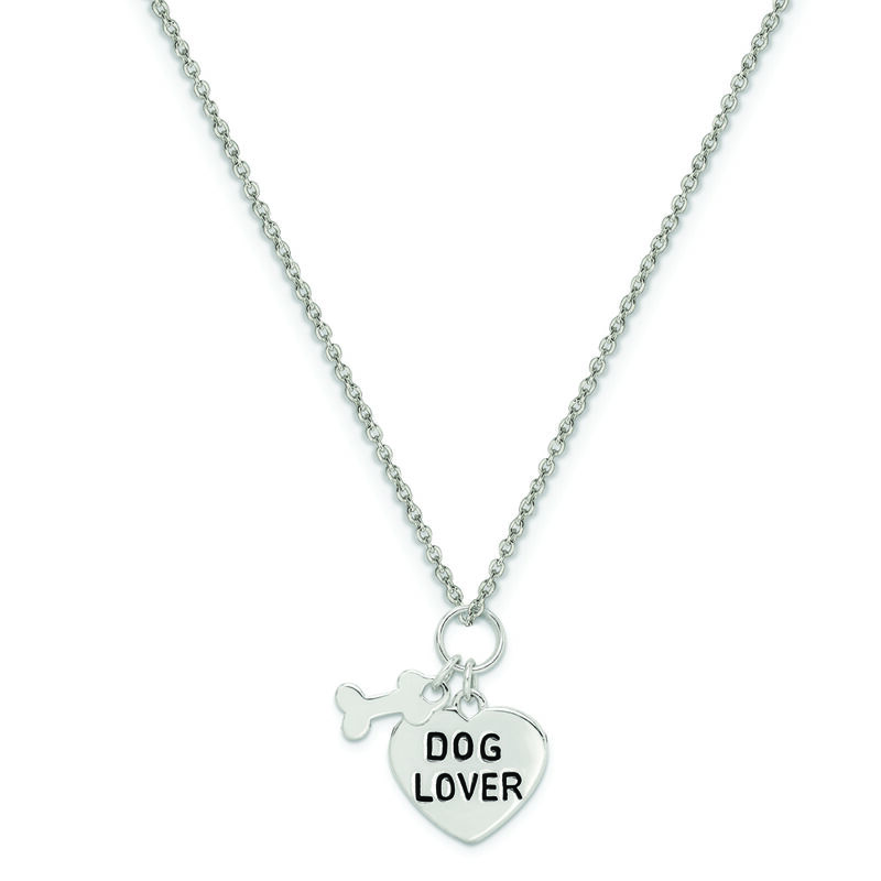 Dog Lover Pendant in Sterling Silver image number null