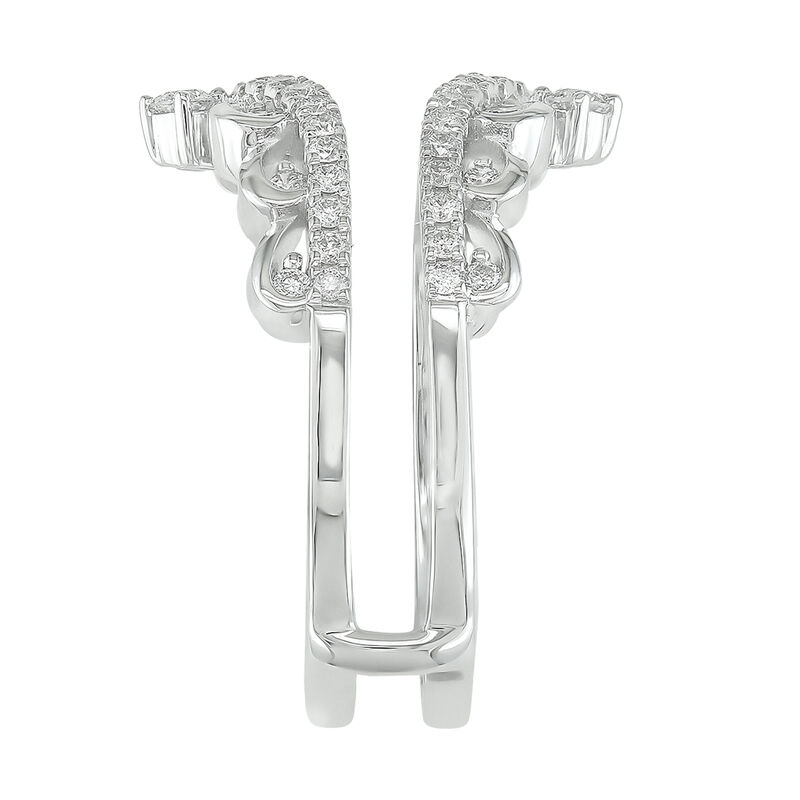 Brilliant-Cut 1/2ctw. Diamond Princess Crown Insert in 14k White Gold image number null