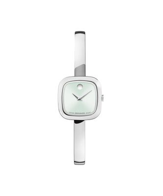 Movado Museum Bangle Watch Light Sage Green Dial 0608060