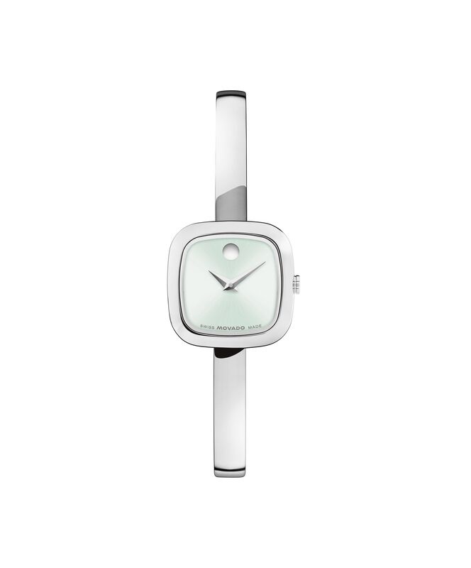 Movado Museum Bangle Watch Light Sage Green Dial 0608060 image number null