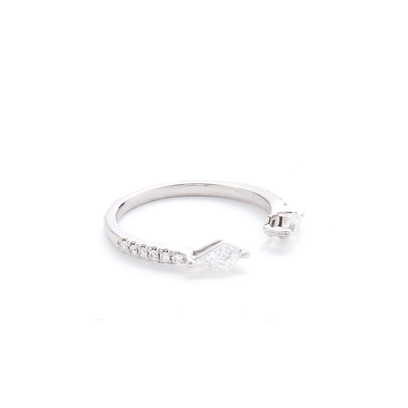 Lab Grown Diamond 1/2ctw. & 14k White Gold Anniversary Ring image number null