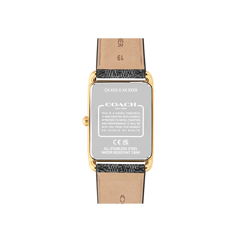 Coach Men's Black Dial Canvas Strap 32mm Watch 14400045 image number null