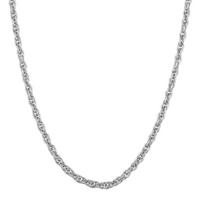 Rope Chain 22" in Sterling Silver (2mm)