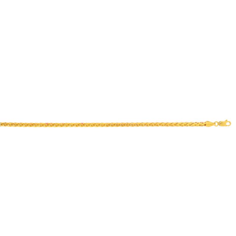 Round Diamond-Cut Palm 20"Chain 3.15mm in 14k Yellow Gold image number null