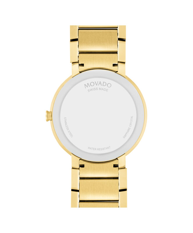 Movado Men's Swiss Sapphire Gold-Tone PVD Stainless Steel Bracelet Watch 39mm 0607180 image number null