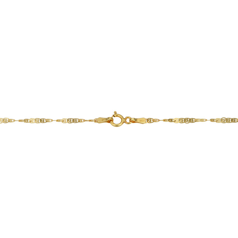 Twisted Flat Chain 18" in 10k Yellow Gold (1.9mm) image number null