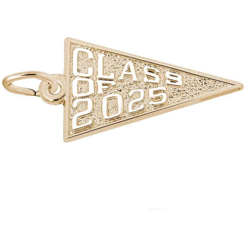 Class of 2025 Charm in 14k Yellow Gold image number null