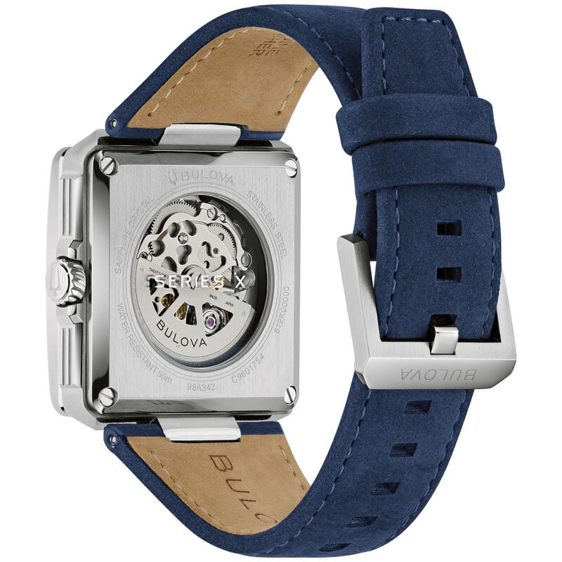 Bulova Series X Automatic Blue Dial Watch 98A342 image number null