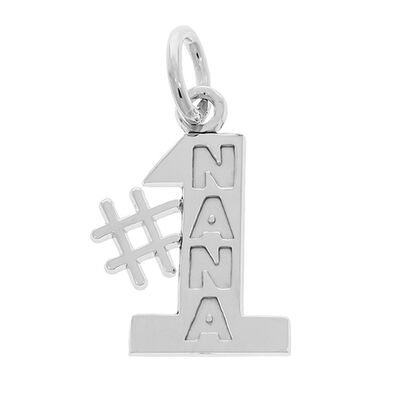 #1 Nana Charm in Sterling Silver