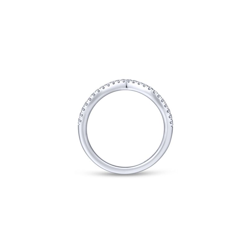 Gabriel & Co. "Veronique" 14k White Gold Matching Wedding Band WB14411R4W44JJ image number null