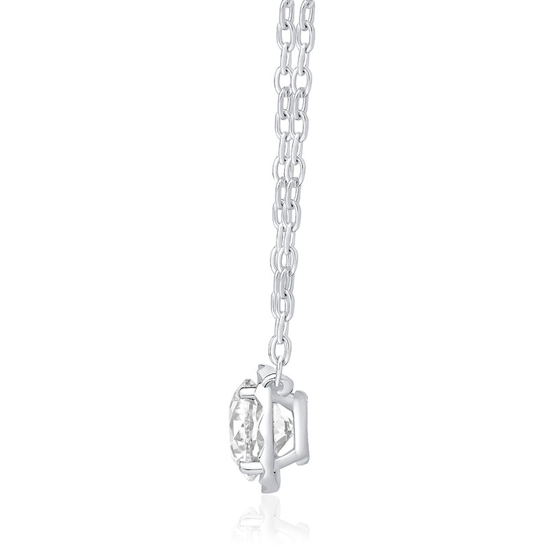 Lab Grown Diamond 1/2ctw. Pendant in 10k White Gold image number null