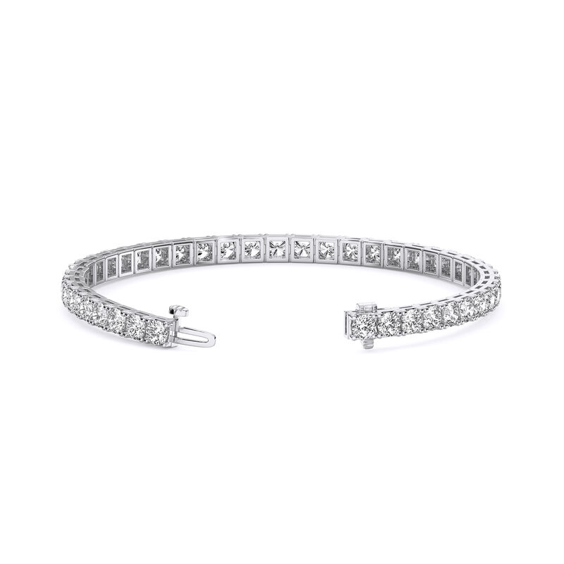 Lab Grown Diamond 10ctw. Tennis Bracelet in 14k White Gold image number null