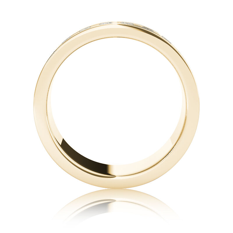 Men's Diamond 1+ Carat 10-Stone Wedding Band in 14k Yellow Gold image number null