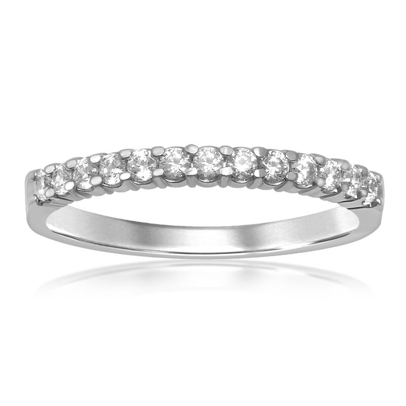 Classic Elegance. Diamond Band 1/4ctw in 14k White Gold image number null