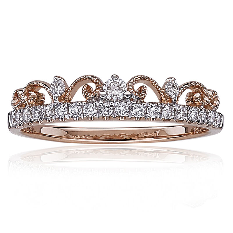 Diamond ¼ctw. Tiara-Inspired Wedding or Anniversary Band image number null