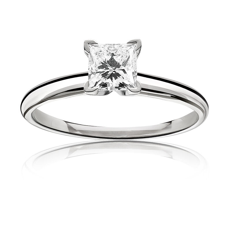 Lab Grown Diamond Princess-Cut 1¼ct. Classic Solitaire Engagement Ring image number null