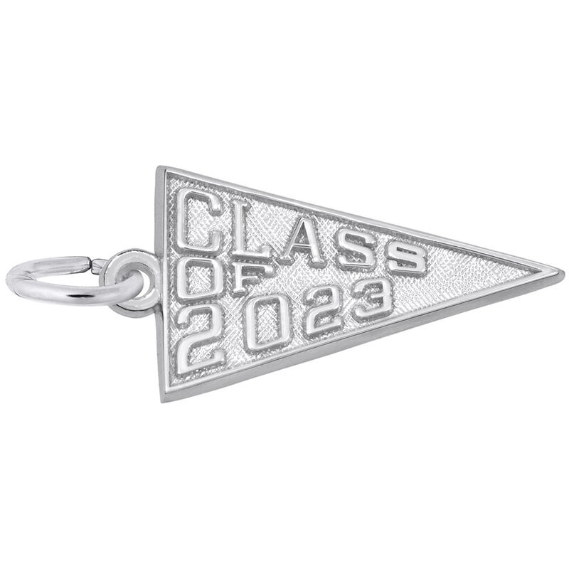 Class of 2023 Charm in Sterling Silver image number null