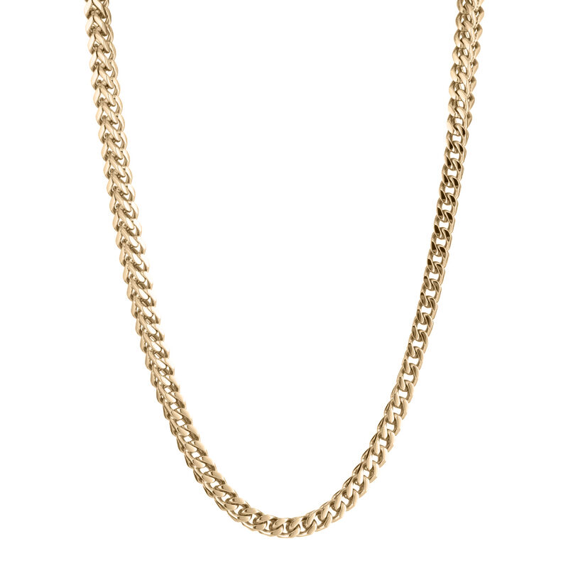 Men's Stainless Steel Thin Foxtail Chain 24" image number null