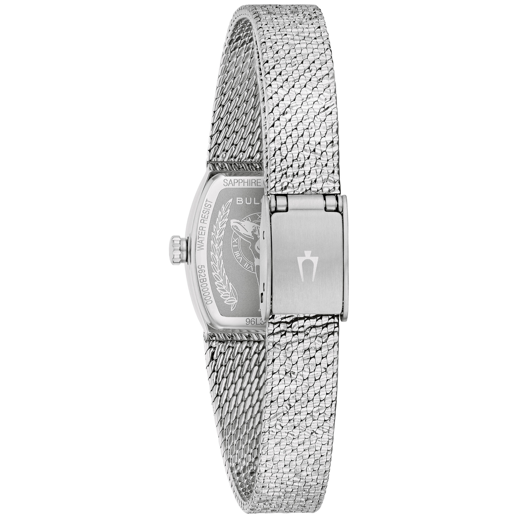 Bulova Ladies Goddess of Time Diamond Blue Tone Dial Stainless