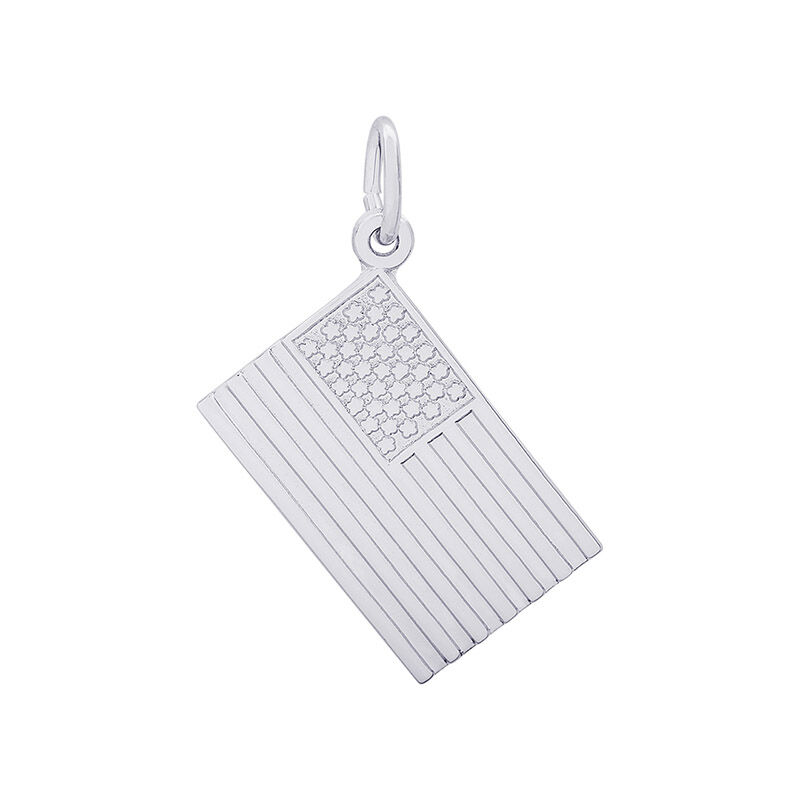 Flag Sterling Silver Charm image number null