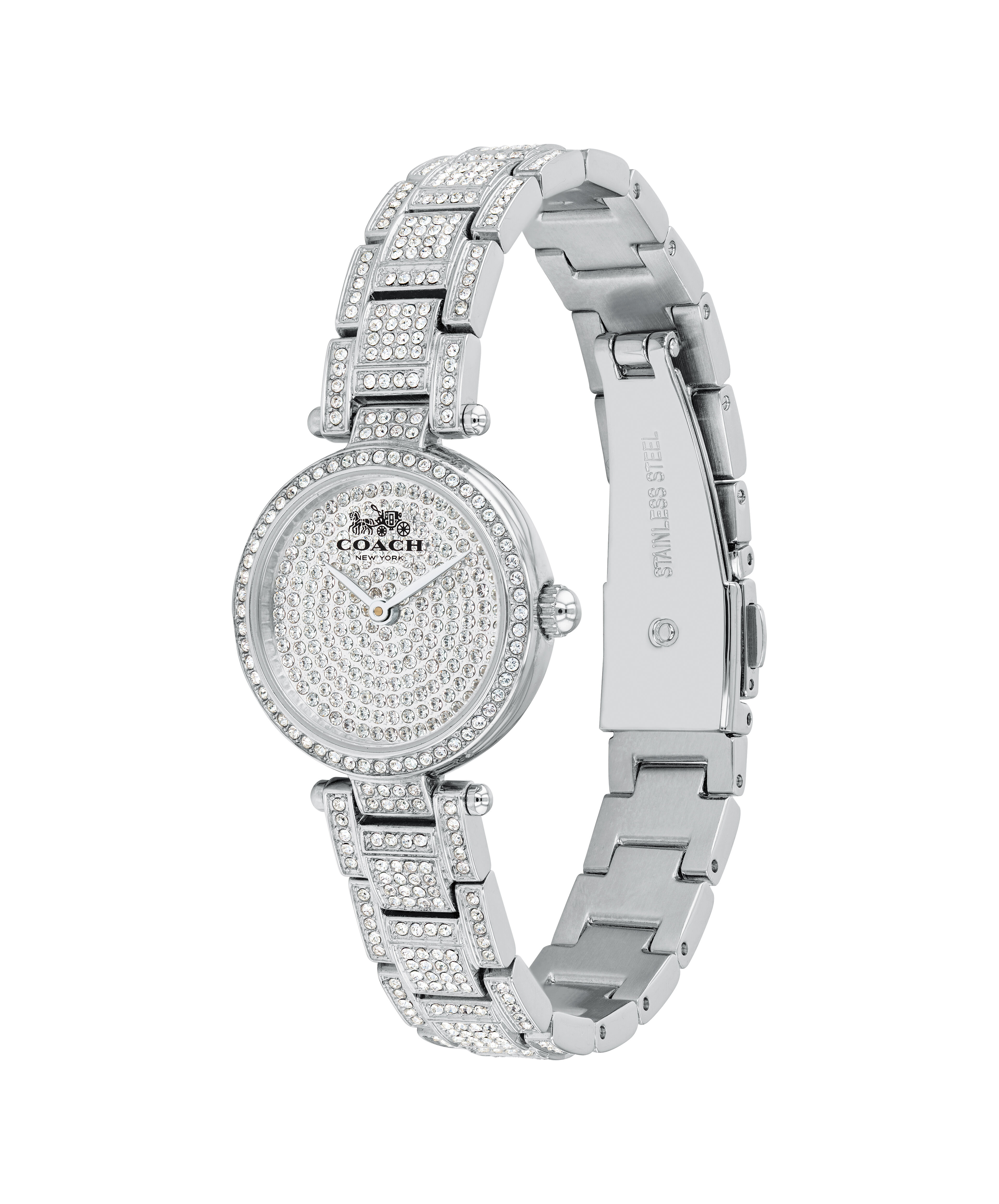アウトレットCOACH Coach Cary 14503833 Crystal Accent Mother-of-Pearl Dial Two-Tone