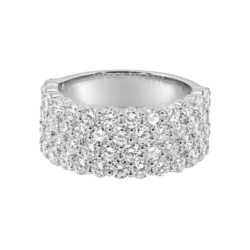 Lab Grown Diamond 1/2ctw. 14k White Gold Anniversary Ring image number null