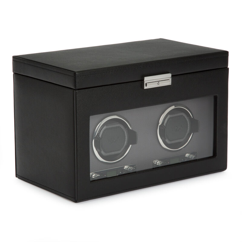 Black Viceroy Double Watch Winder with Storage image number null