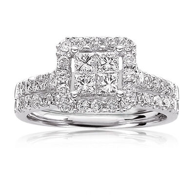 Julianna. Princess-Cut 1ctw. Engagement Ring in 14k White Gold