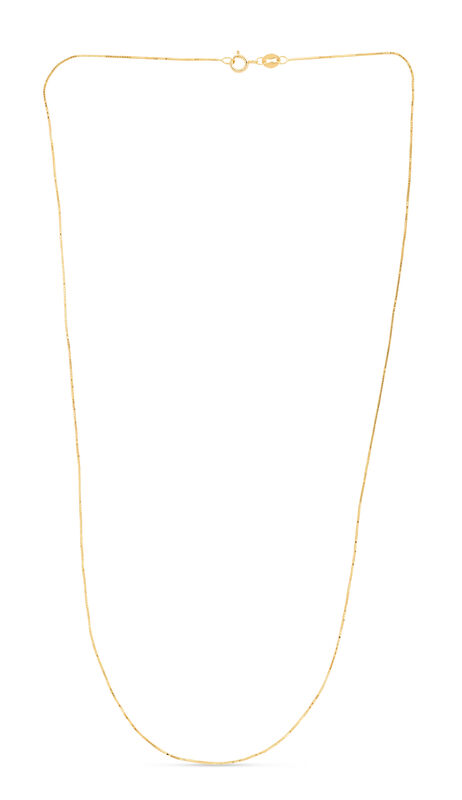Box Chain 16" in 14k Yellow Gold (0.6mm) image number null