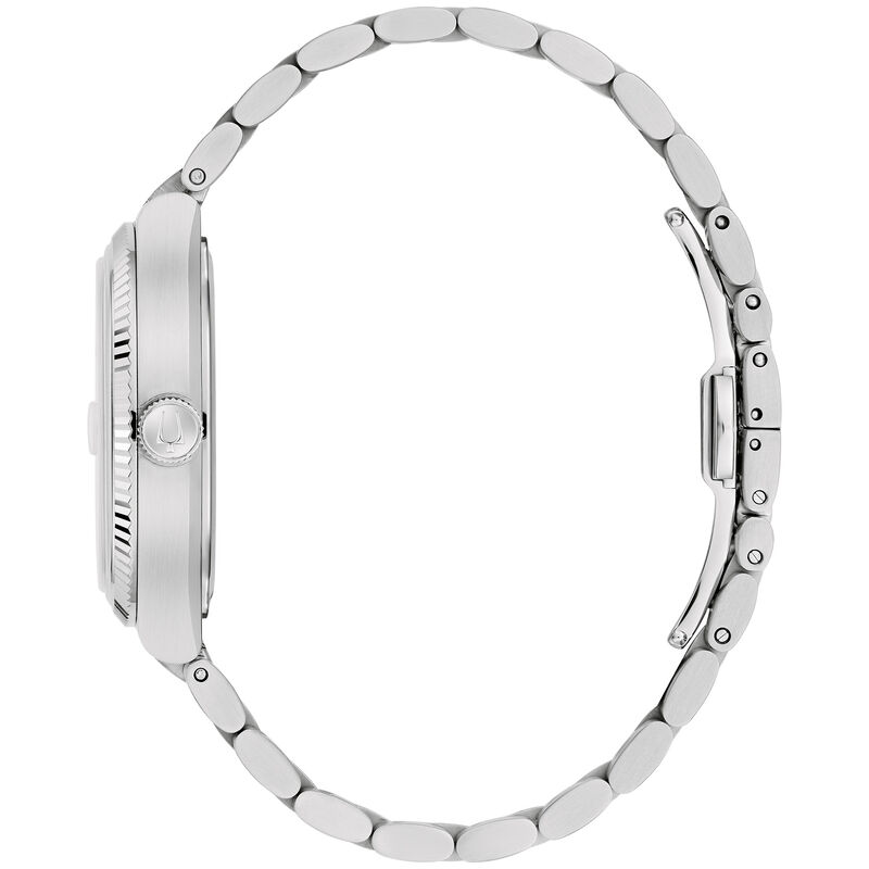 Bulova Men's Green Dial Stainless Steel 38mm Watch 96B439 image number null