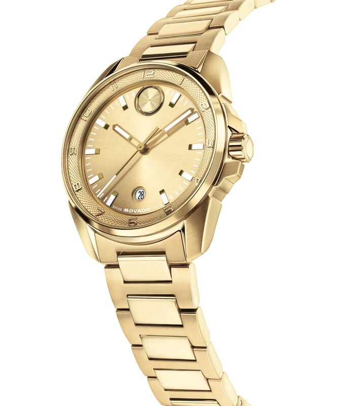 Movado BOLD Verso S Tonal Sunray Dial Yellow Gold Tone 3601392 image number null
