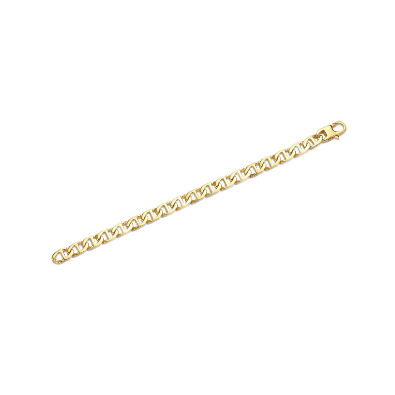 Men's Mariner 10mm Chain Bracelet in Gold Plated Stainless Steel image number null
