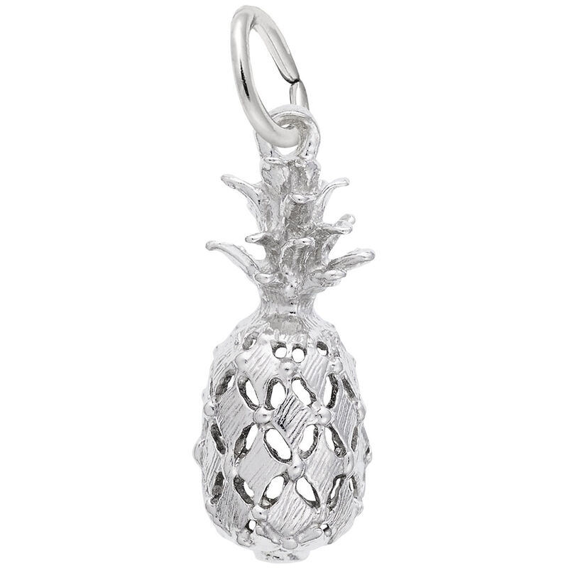 Pineapple Sterling Silver Charm image number null