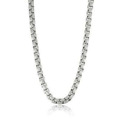 Classic Large Box Link 24" Chain 5.5mm in Stainless Steel
