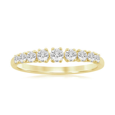 Lab Grown Diamond 1/2ctw. & 14k Yellow Gold Anniversary Ring