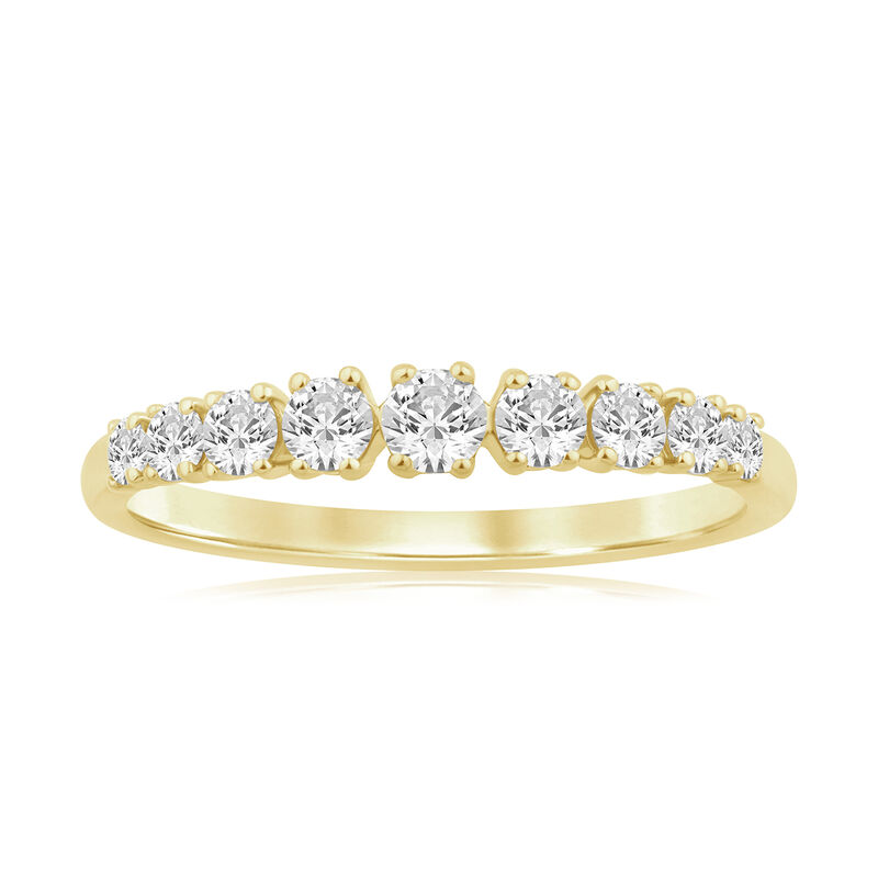 Lab Grown Diamond 1/2ctw. & 14k Yellow Gold Anniversary Ring image number null